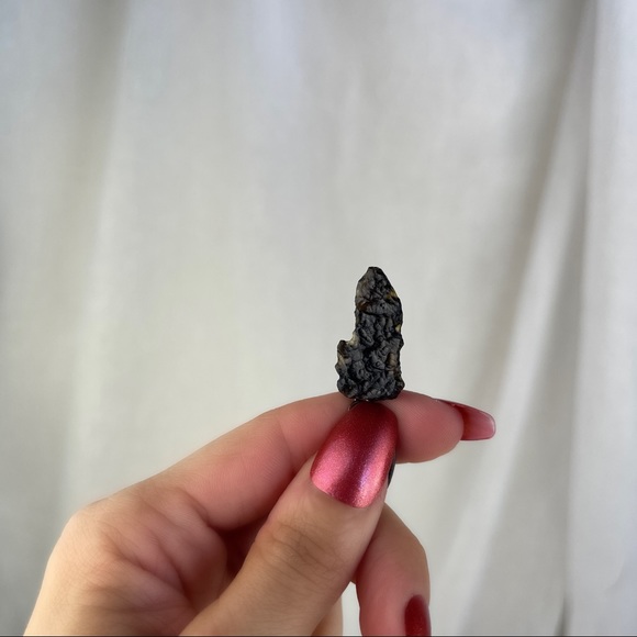 🚫SOLD🚫 NWOT Tektite Pendant Necklace Natural Ancient Stone Sterling Silver - Picture 11 of 16